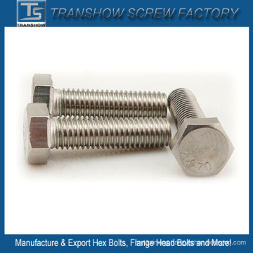 Ss316 Stainless Steel A4-70 Hex Bolts